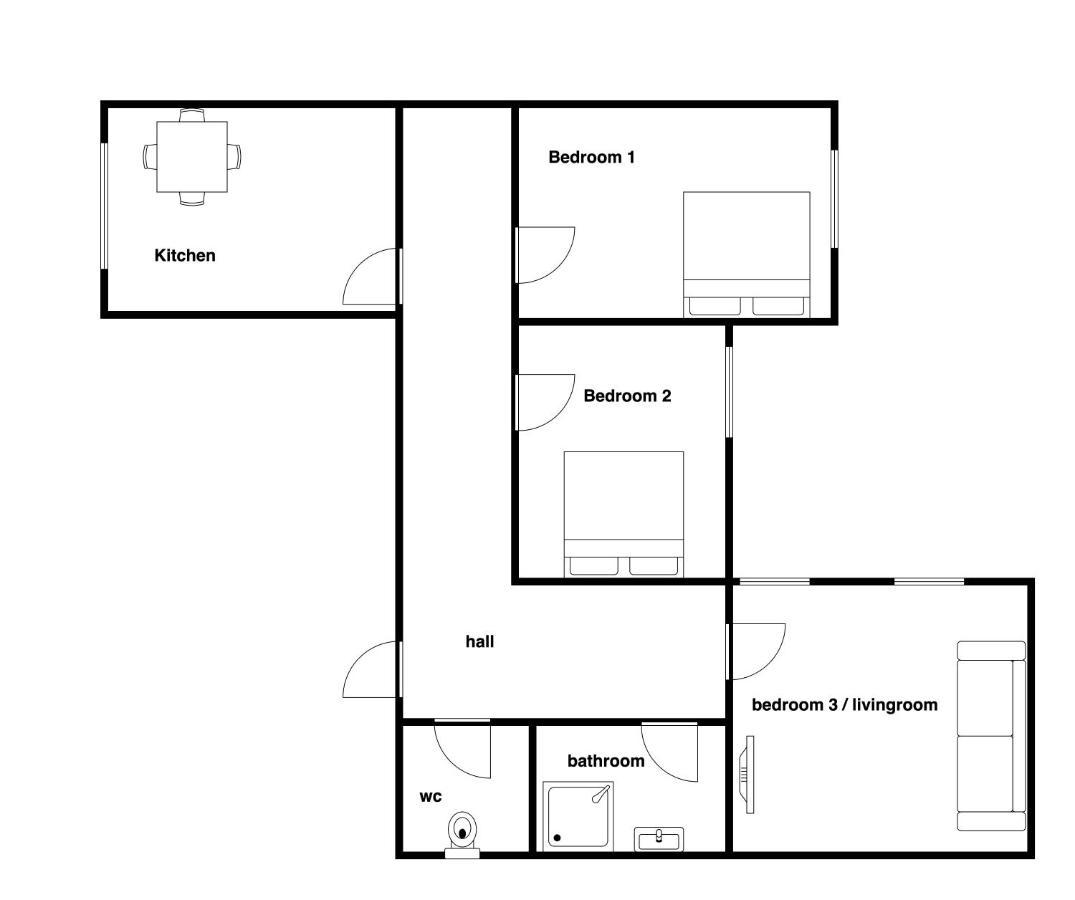 Lacplesa Downtown New 2-Bedroom Apartment Riga Eksteriør billede
